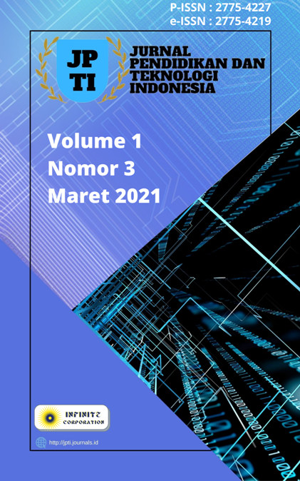 					Lihat Vol 1 No 3 (2021): JPTI - Maret 2021
				